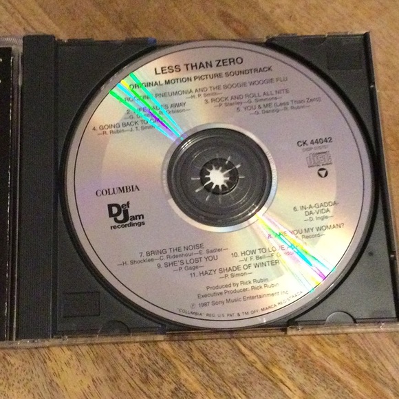 Less Than Zero Movie Soundtrack CD - Picture 4 of 5